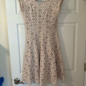Cream colored eyelet dress unknown brand